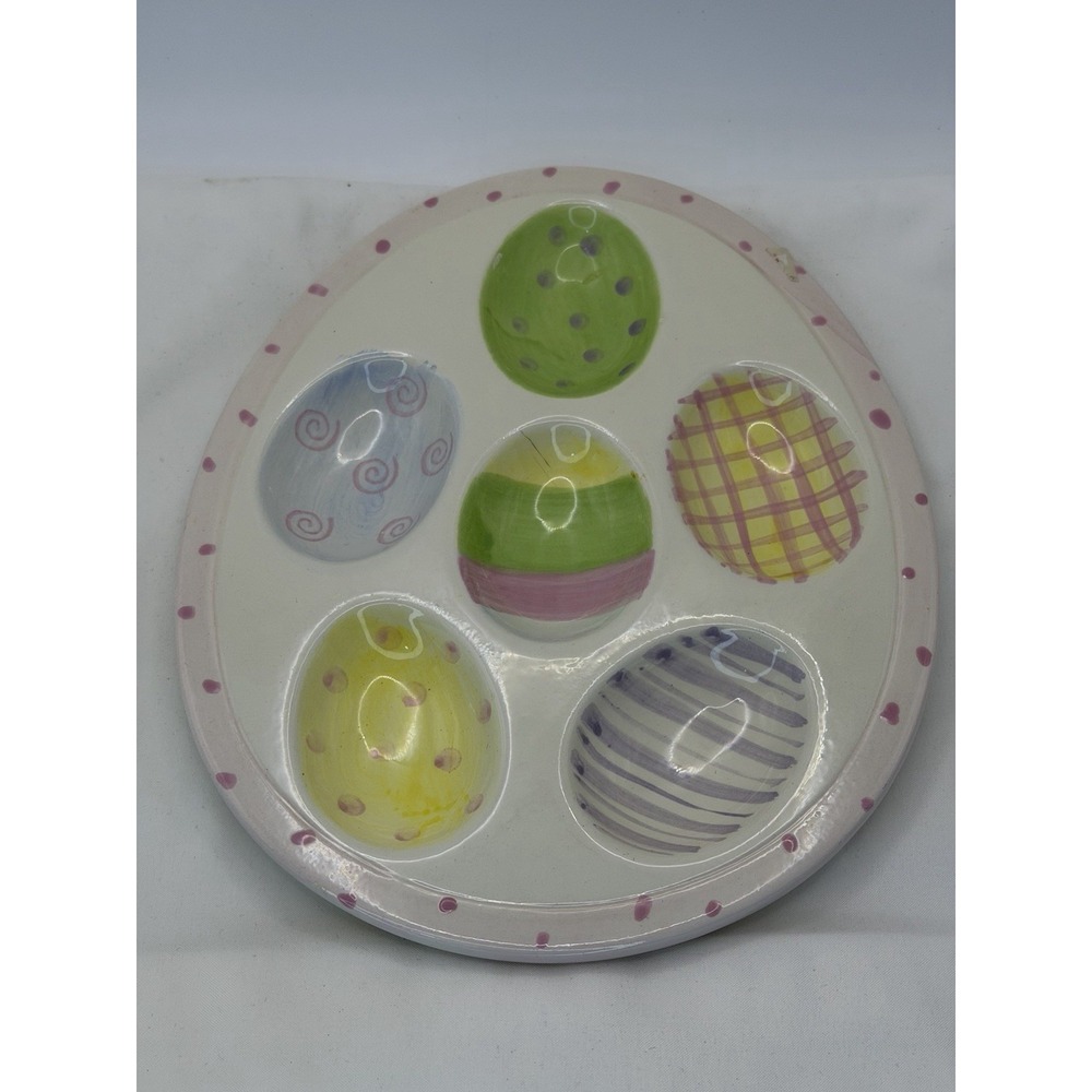 Easter Devil Egg Serve Ware Plate READ